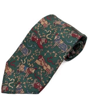 Robert Talbott St. Nick Christmas Designer 100% Silk Neck Tie Necktie